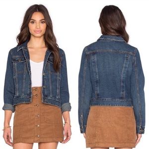 Free People Cropped Denim Jacket